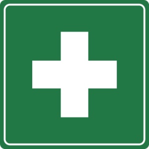 green cross for first aid